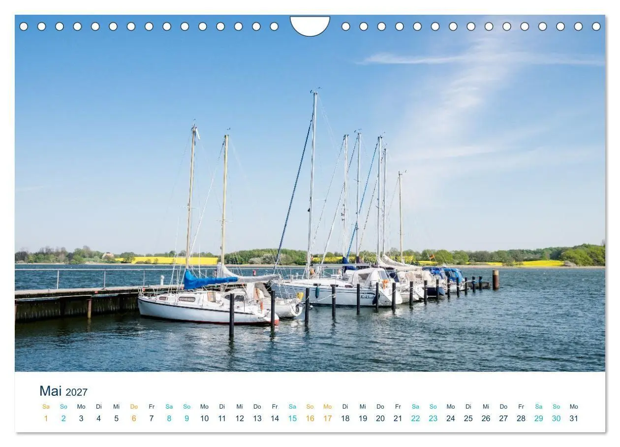 Bild: 9783569190498 | Die Schlei - Segelrevier und Naherholungsgebiet (Wandkalender 2027...