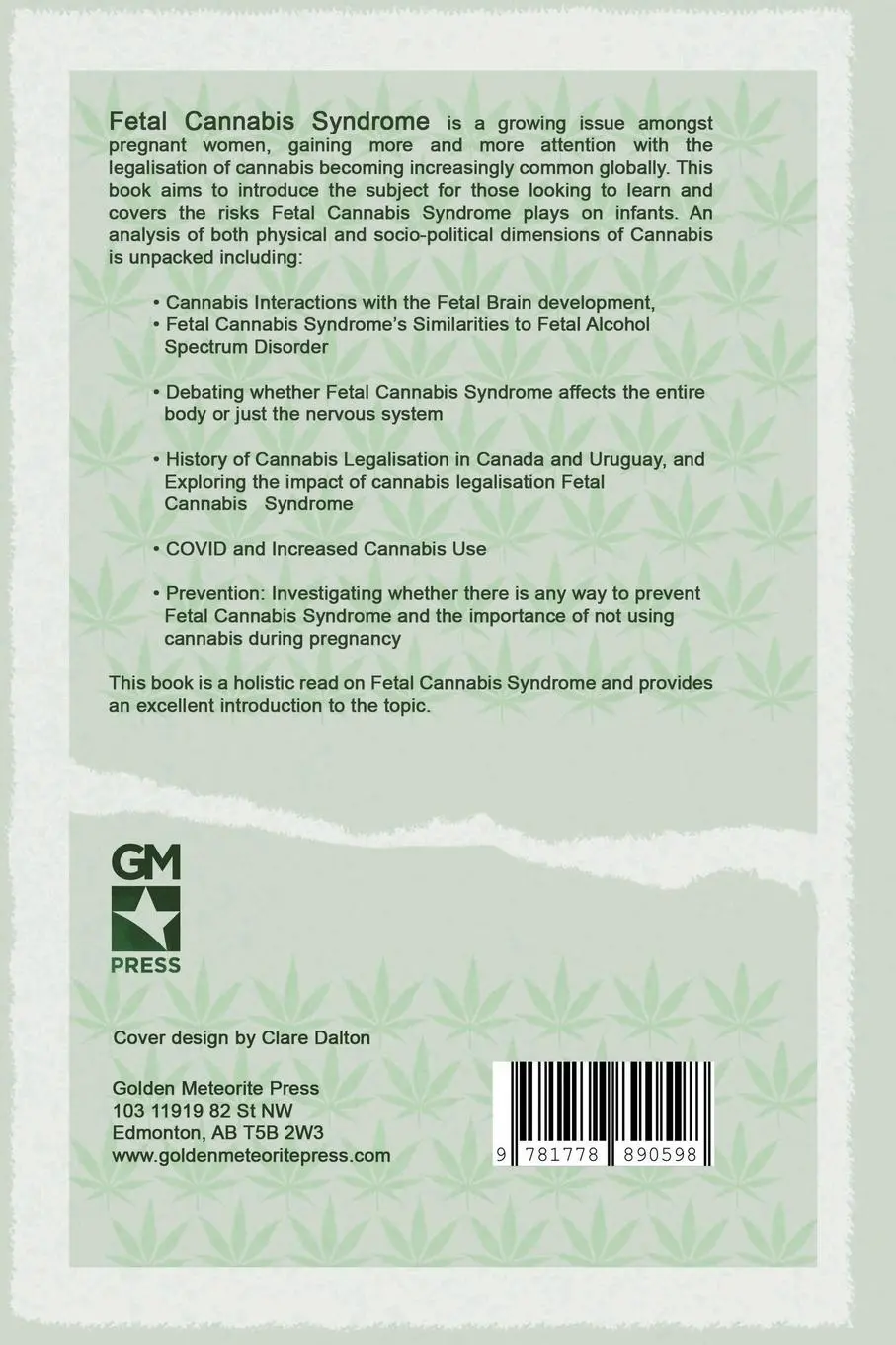 Rückseite: 9781778890598 | Fetal Development and Cannabis | Abdulrahman Aldada (u. a.) | Buch