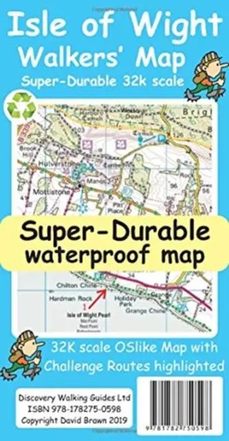 Cover: 9781782750598 | Isle of Wight Walkers Map | David Brawn | (Land-)Karte | Englisch