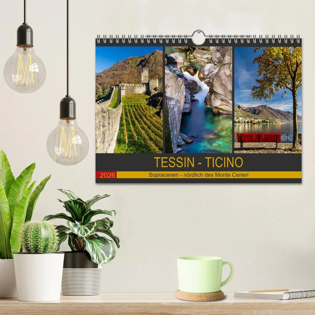 Bild: 9783457830598 | Tessin - Ticino (Wandkalender 2026 DIN A4 quer), CALVENDO...