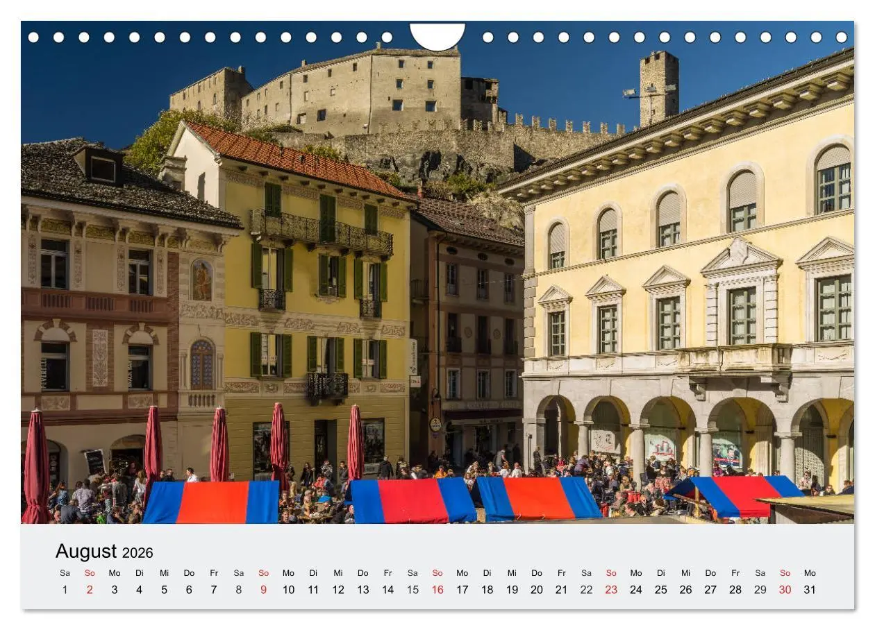Bild: 9783457830598 | Tessin - Ticino (Wandkalender 2026 DIN A4 quer), CALVENDO...