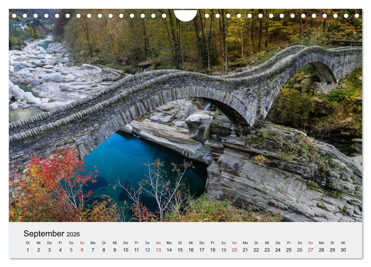 Bild: 9783457830598 | Tessin - Ticino (Wandkalender 2026 DIN A4 quer), CALVENDO...