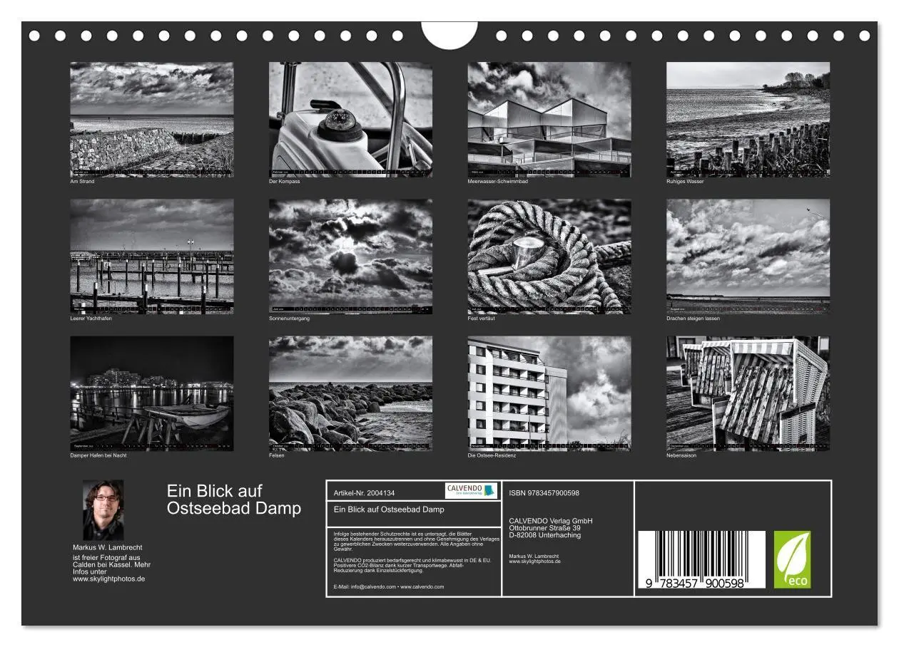 Bild: 9783457900598 | Ein Blick auf Ostseebad Damp (Wandkalender 2026 DIN A4 quer),...