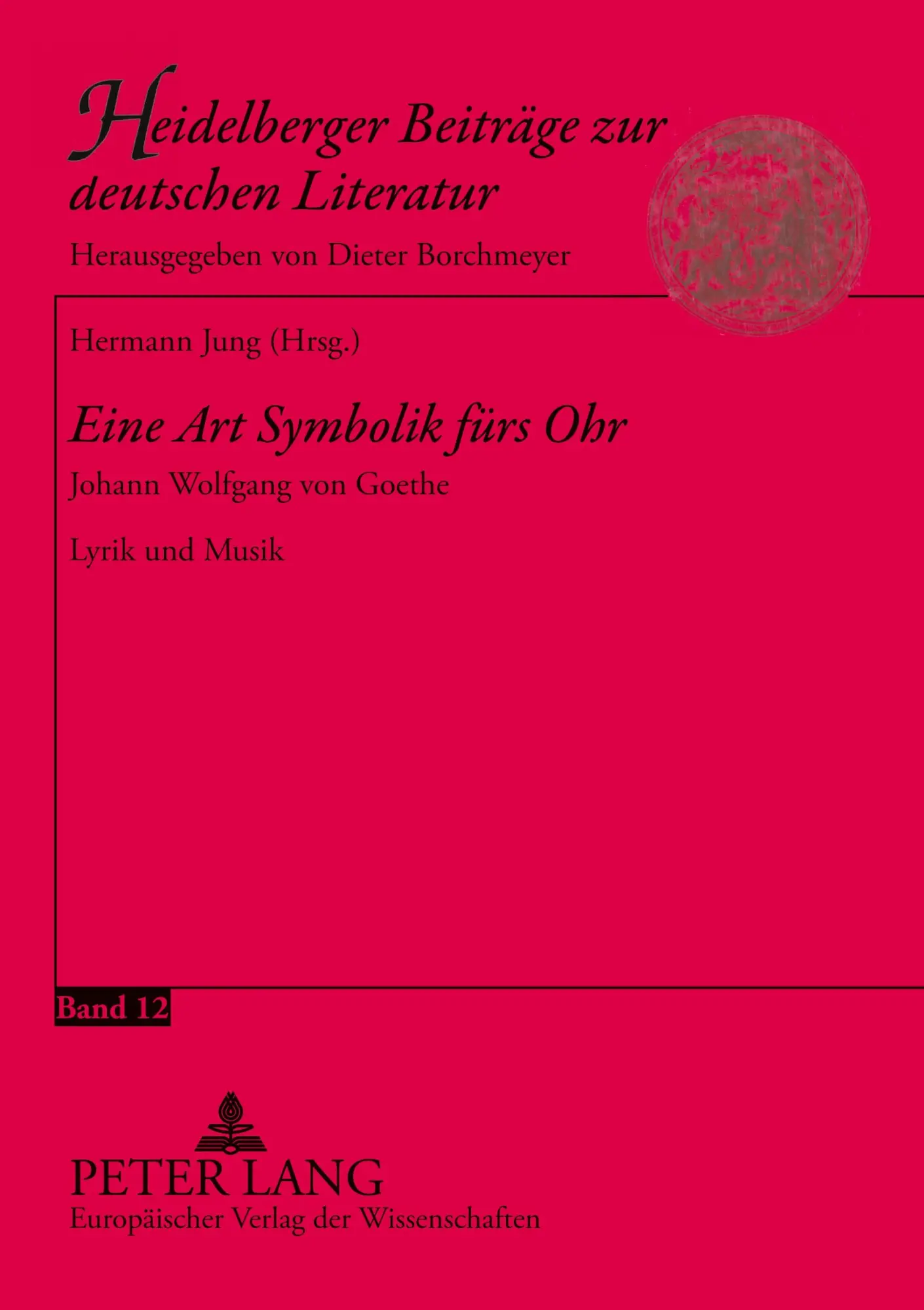 Cover: 9783631380598 | 'Eine Art Symbolik fürs Ohr' | Hermann Jung | Taschenbuch | 292 S.