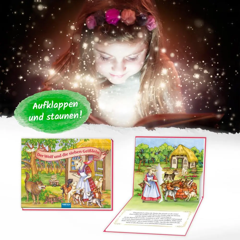 Bild: 9783988020598 | Trötsch Märchenbuch Pop-up-Buch Der Wolf und die sieben Geißlein