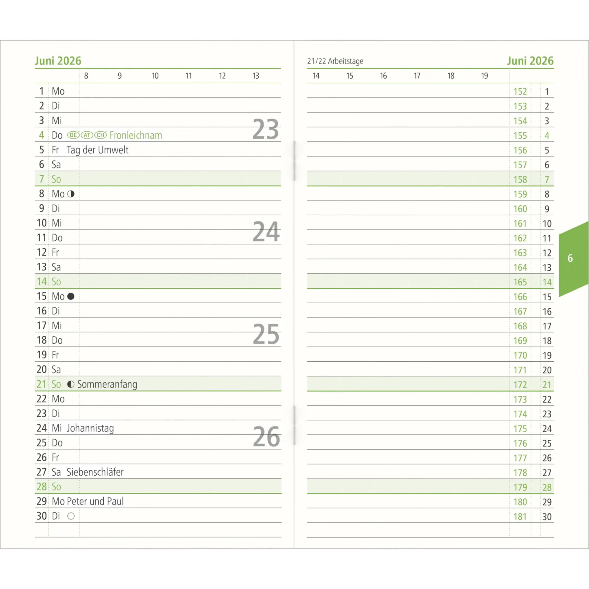 Bild: 4069095000698 | Taschenplaner Recycling 2026 - Bürokalender 8,8x15,2 cm - 1 Monat...