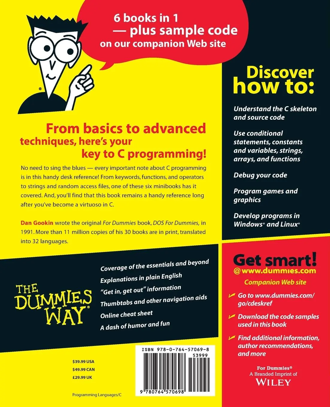 Rückseite: 9780764570698 | C All-in-One Desk Reference For Dummies | Dan Gookin | Taschenbuch