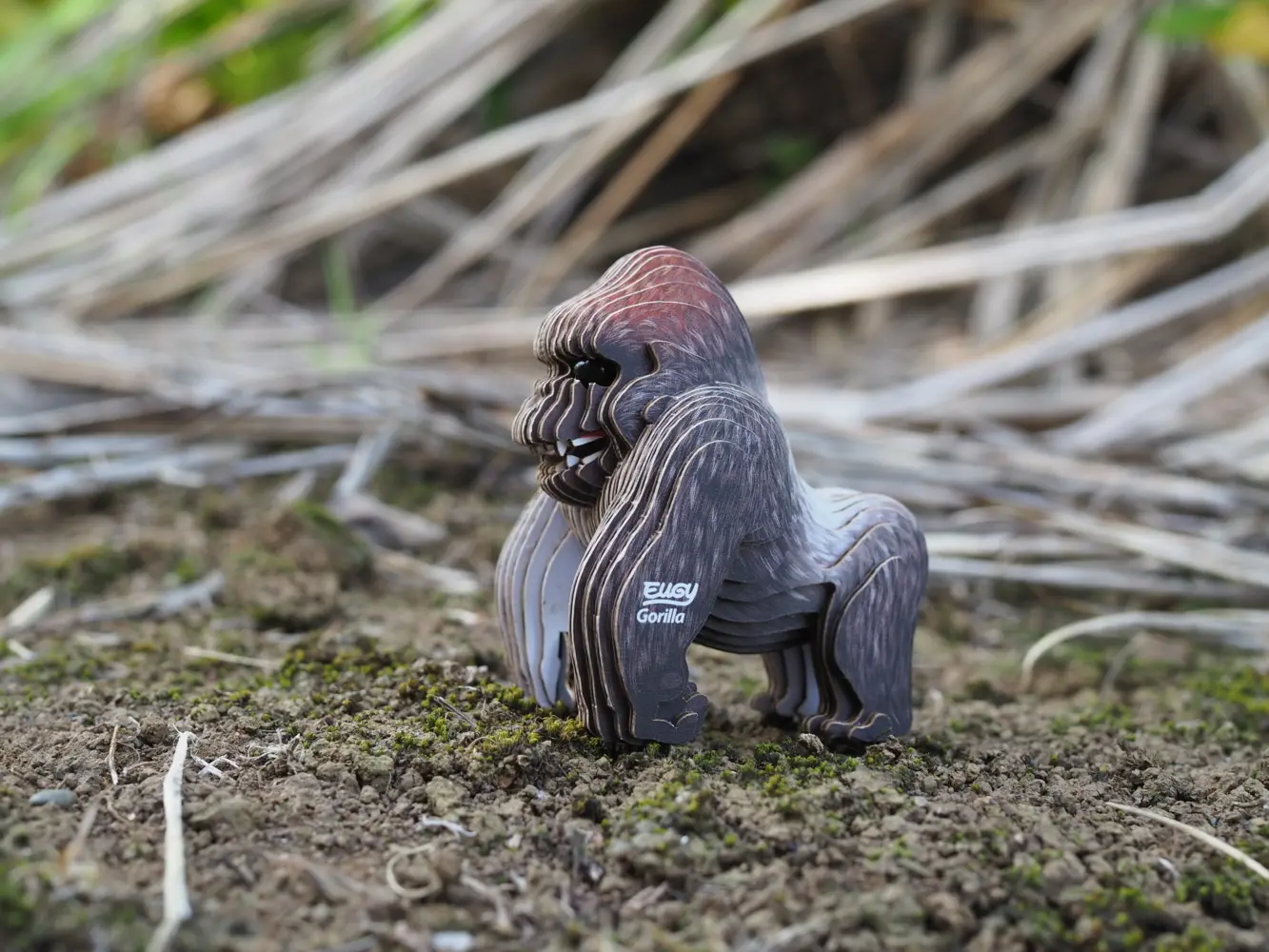 Bild: 9421035150798 | EUGY - 3D Bastelset Gorilla | Kit (Bastelset) | In Karton | 650077
