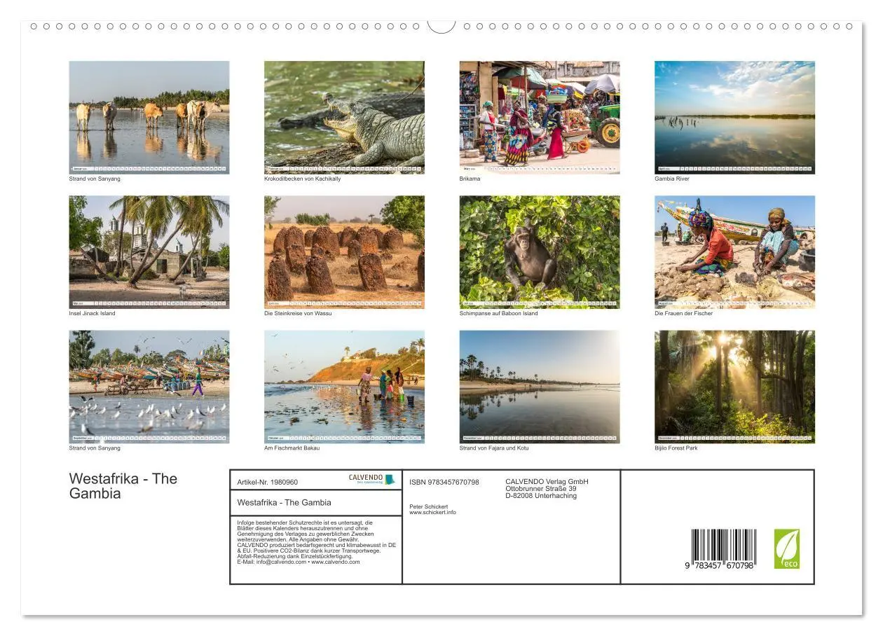 Bild: 9783457670798 | Westafrika - The Gambia (hochwertiger Premium Wandkalender 2026 DIN...