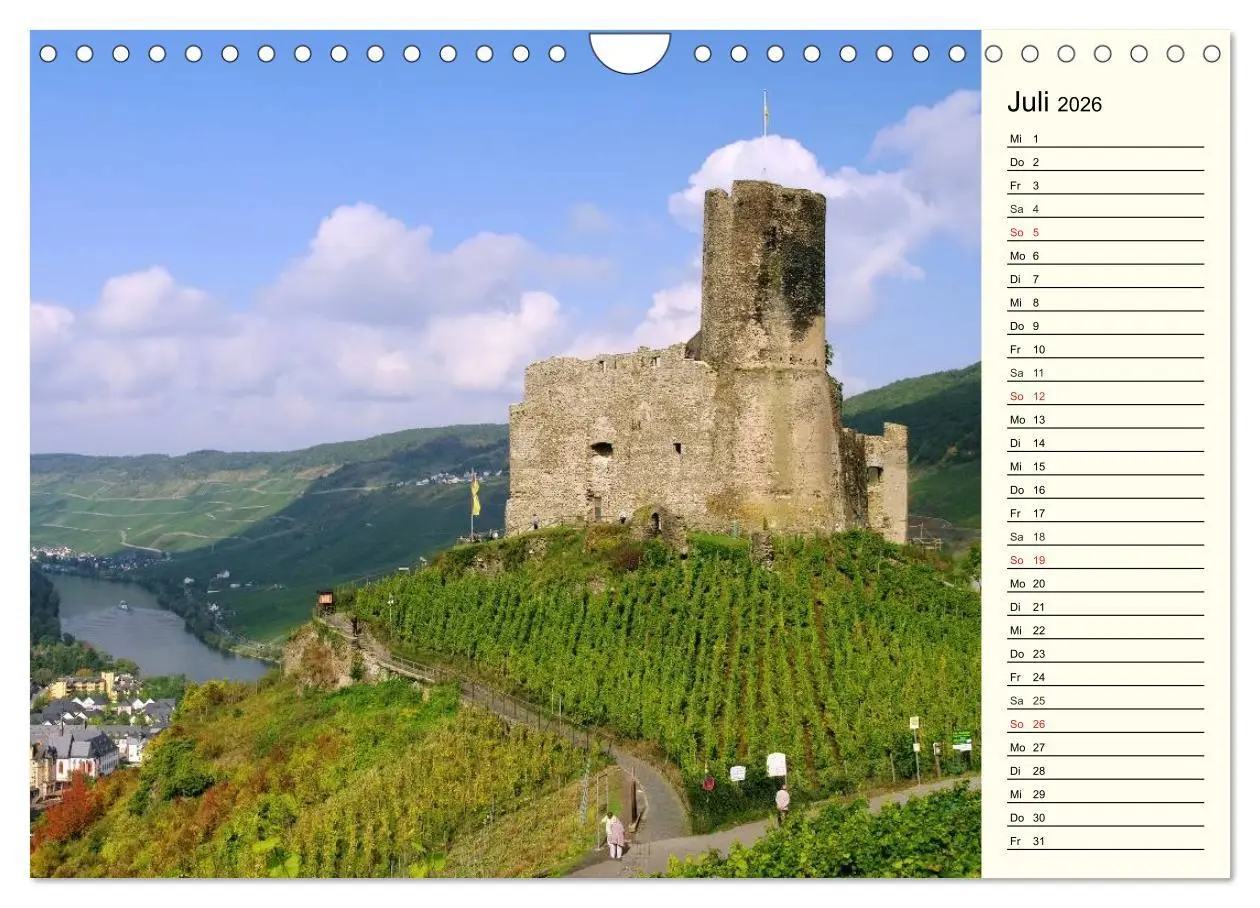 Bild: 9783457980798 | Entlang der Mosel (Wandkalender 2026 DIN A4 quer), CALVENDO...