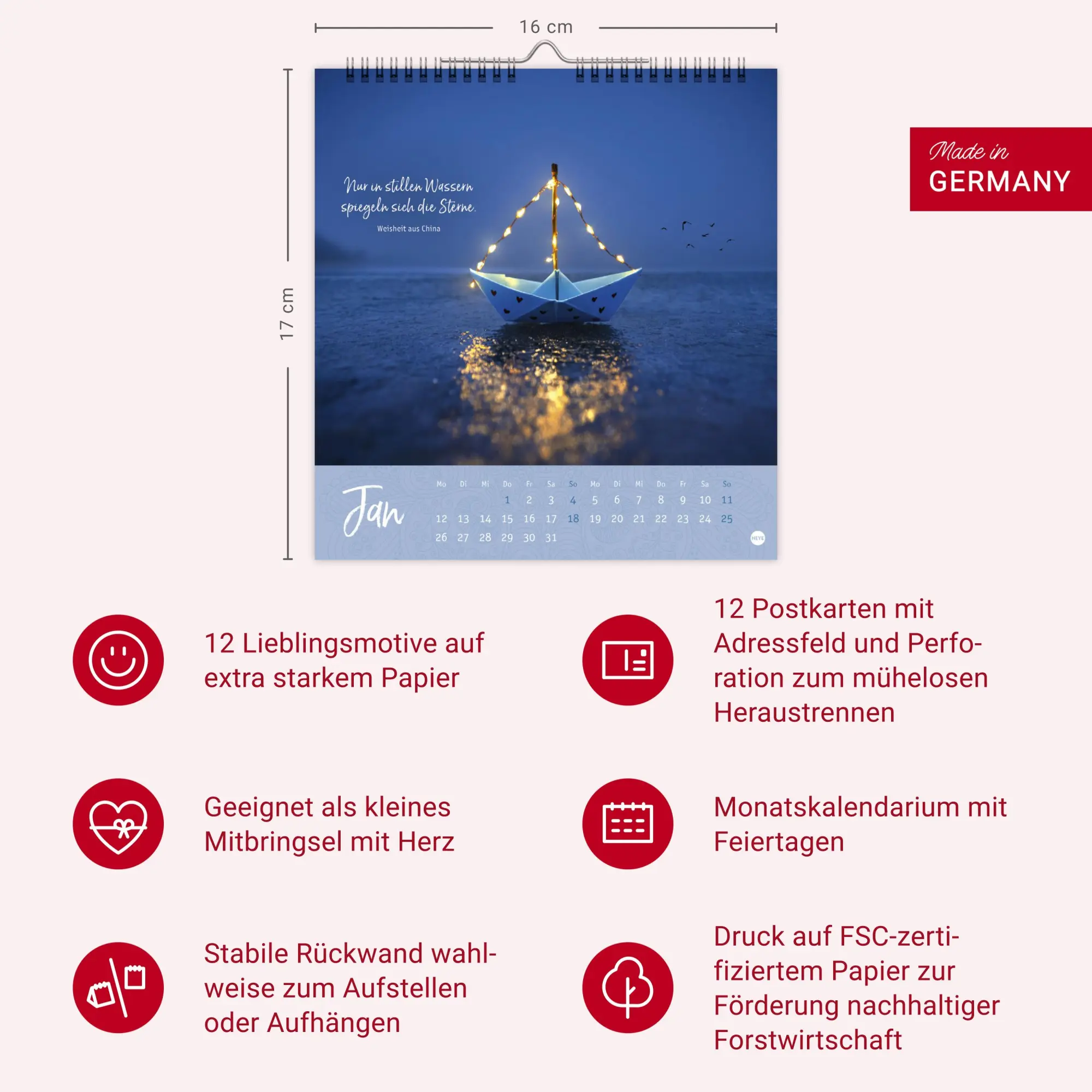 Bild: 9783756410798 | Stille Momente Postkartenkalender 2026 | Heye | Kalender | 13 S.