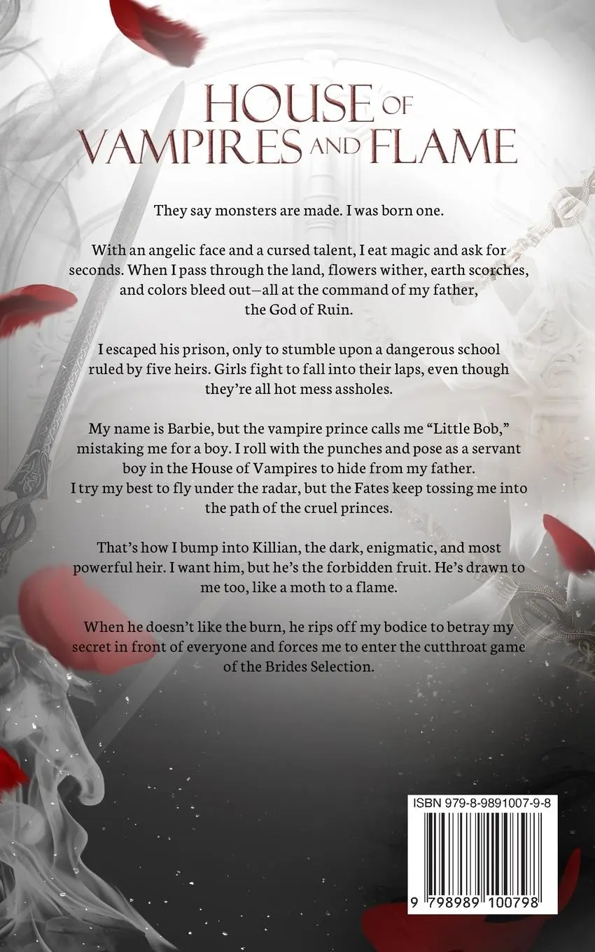 Rückseite: 9798989100798 | House of Vampires and Flame | A Dark Fantasy Romance | Meg Xuemei X