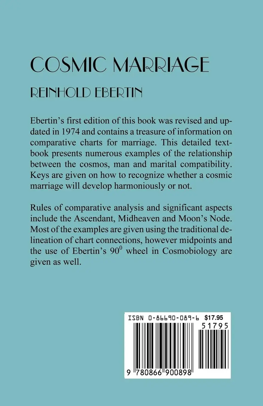 Rückseite: 9780866900898 | Cosmic Marriage | Reinhold Ebertin | Taschenbuch | Englisch | 2004