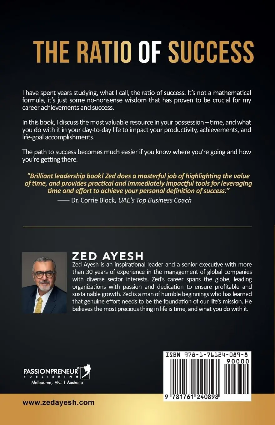 Rückseite: 9781761240898 | The Ratio of Success | Zed Ayesh | Taschenbuch | Englisch | 2023