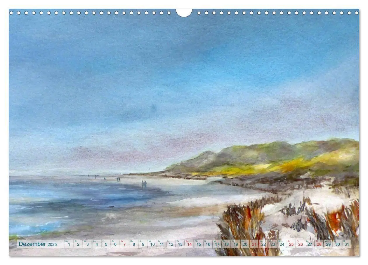 Bild: 9783435260898 | MEERESAQUARELLE (Wandkalender 2025 DIN A3 quer), CALVENDO...