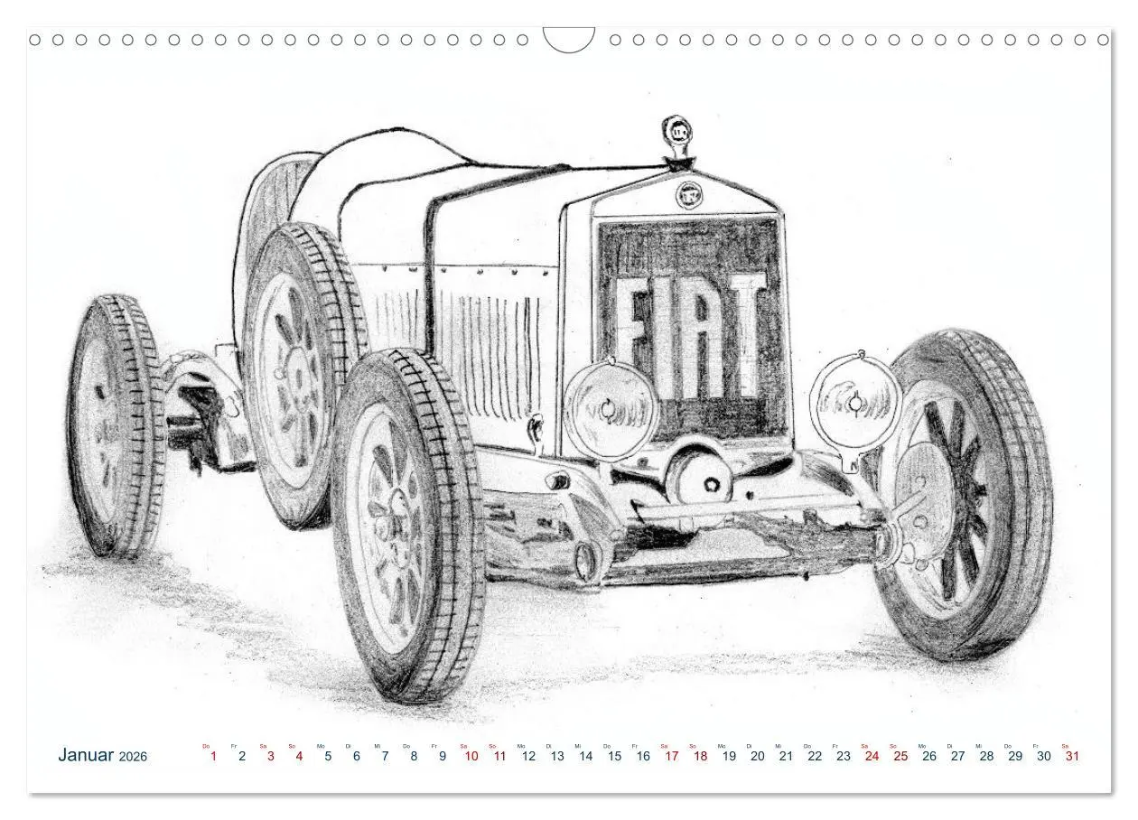 Bild: 9783457660898 | Vintage Sports Cars (Wandkalender 2026 DIN A3 quer), CALVENDO...