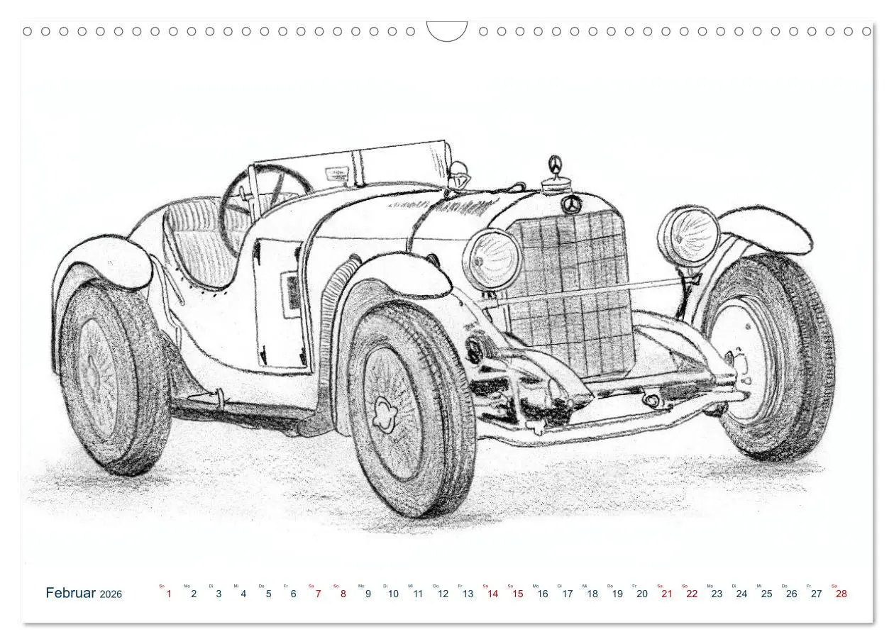 Bild: 9783457660898 | Vintage Sports Cars (Wandkalender 2026 DIN A3 quer), CALVENDO...