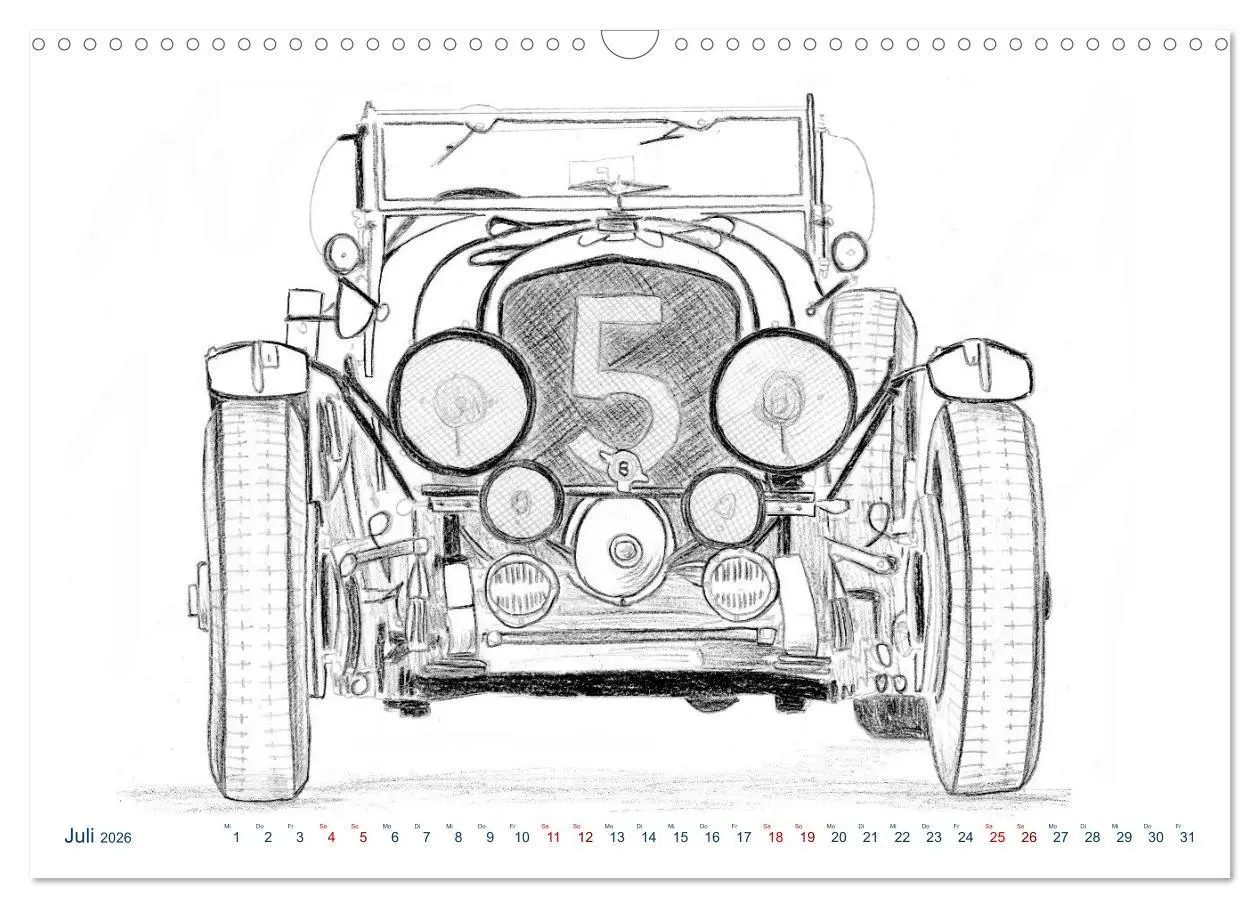Bild: 9783457660898 | Vintage Sports Cars (Wandkalender 2026 DIN A3 quer), CALVENDO...