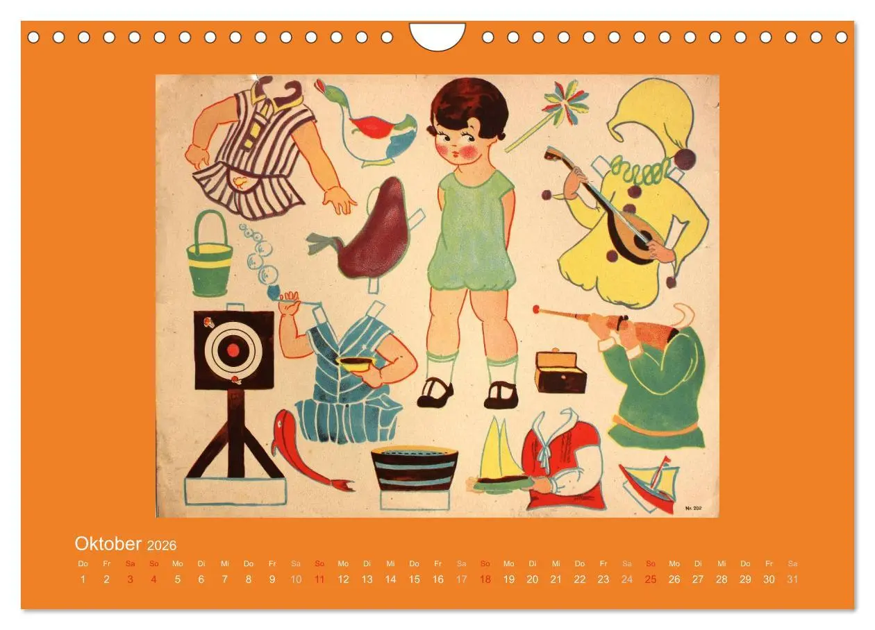Bild: 9783516130898 | Alte europäische Ankleidepuppen aus Papier (Wandkalender 2026 DIN...