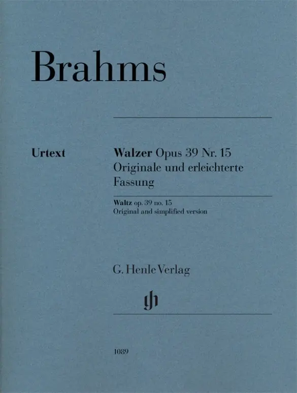 Cover: 9790201810898 | Johannes Brahms - Walzer op. 39 Nr. 15 - Originale und erleichterte...