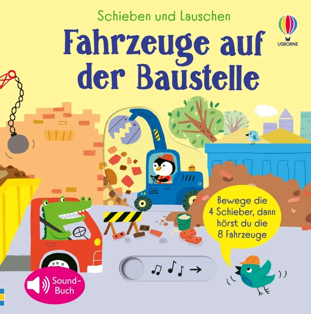 Cover: 9781035700998 | Schieben und Lauschen: Fahrzeuge auf der Baustelle | Sam Taplin | Buch