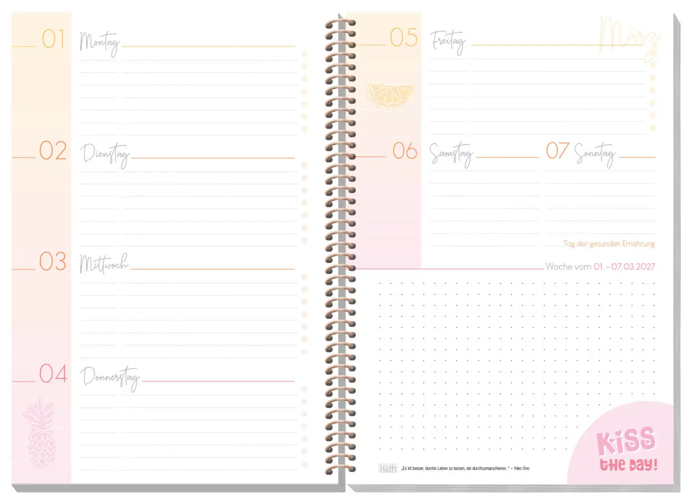Bild: 4029357111098 | Häfft College-Timer A5 26/27 - Schülerkalender [Wild Blossoms] | Häfft