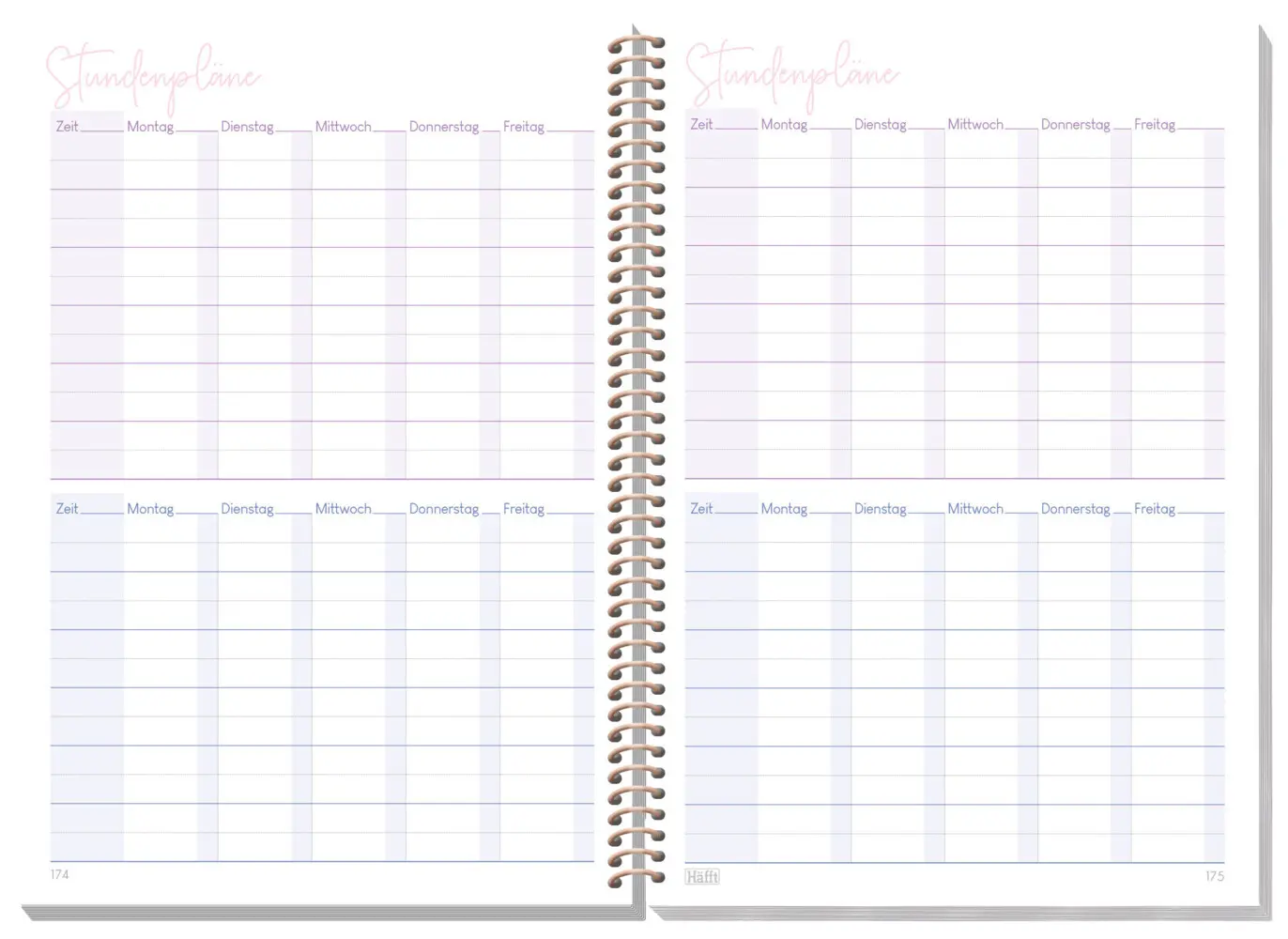 Bild: 4029357111098 | Häfft College-Timer A5 26/27 - Schülerkalender [Wild Blossoms] | Häfft