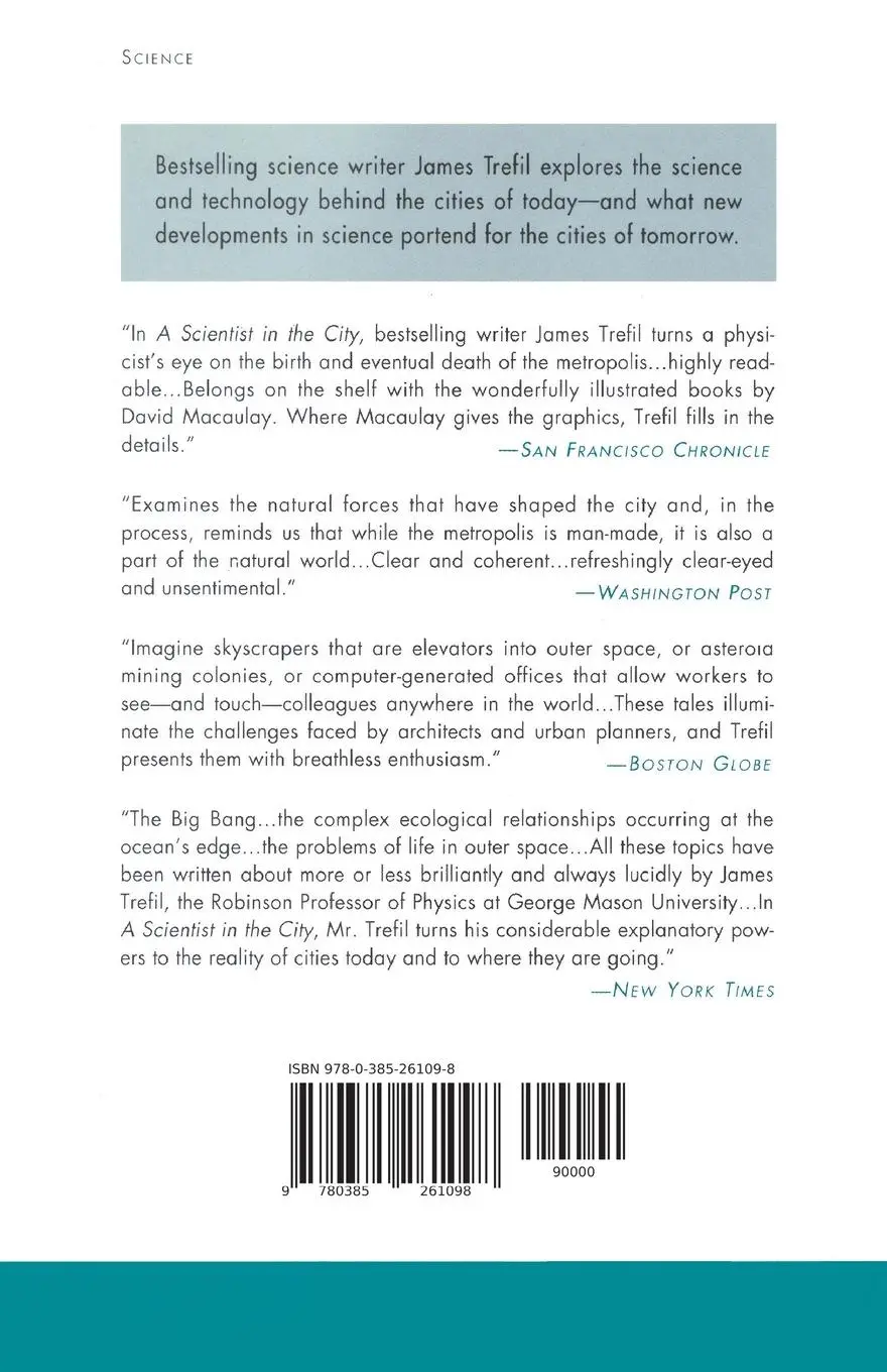 Rückseite: 9780385261098 | A Scientist in the City | James Trefil | Taschenbuch | Englisch | 1999