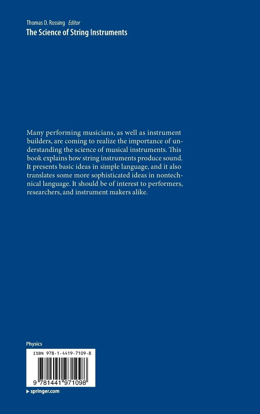 Rückseite: 9781441971098 | The Science of String Instruments | Thomas D. Rossing | Buch | viii