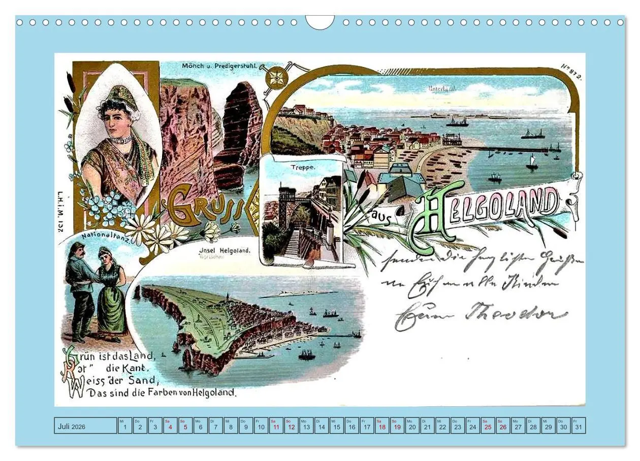 Bild: 9783457301098 | Gruß aus Helgoland (Wandkalender 2026 DIN A3 quer), CALVENDO...