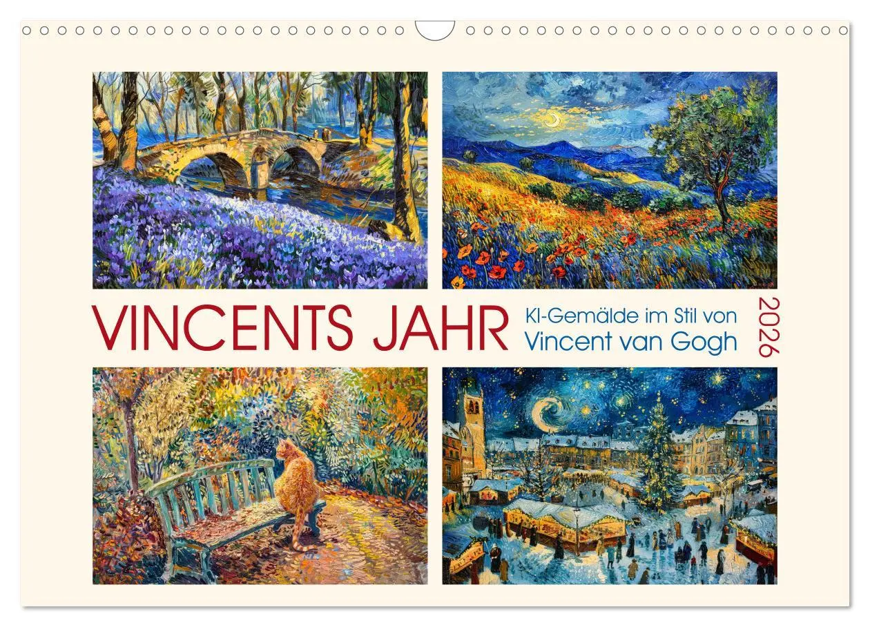 Cover: 9783457471098 | Vincents Jahr (Wandkalender 2026 DIN A3 quer), CALVENDO Monatskalender