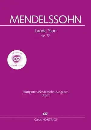 Cover: 9790007061098 | Lauda Sion (Klavierauszug) | MWV A 24,1845/46 | Bartholdy | Broschüre