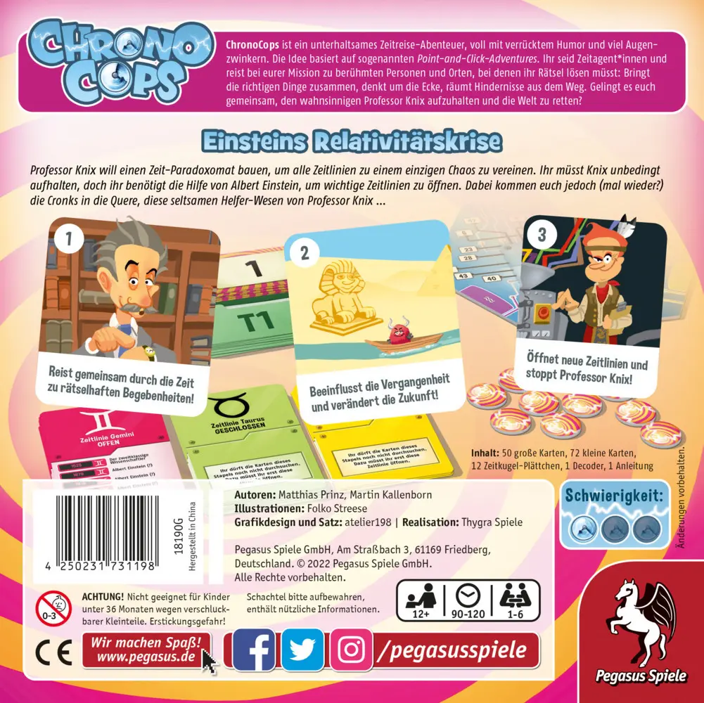Bild: 4250231731198 | ChronoCops - Einsteins Relativitätskrise | Matthias Prinz | Spiel