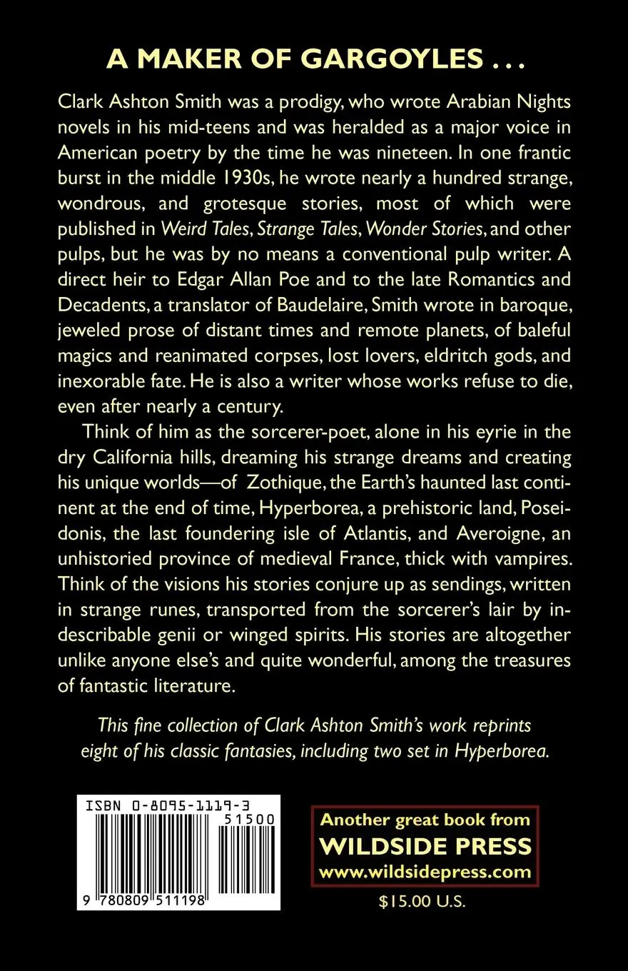 Rückseite: 9780809511198 | The Maker of Gargoyles and Other Stories | Clark Ashton Smith | Buch