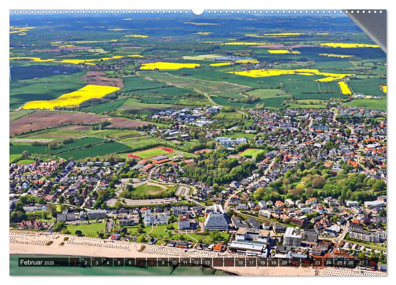Bild: 9783457911198 | Flugroute Ostsee Bäder (Wandkalender 2026 DIN A2 quer), CALVENDO...