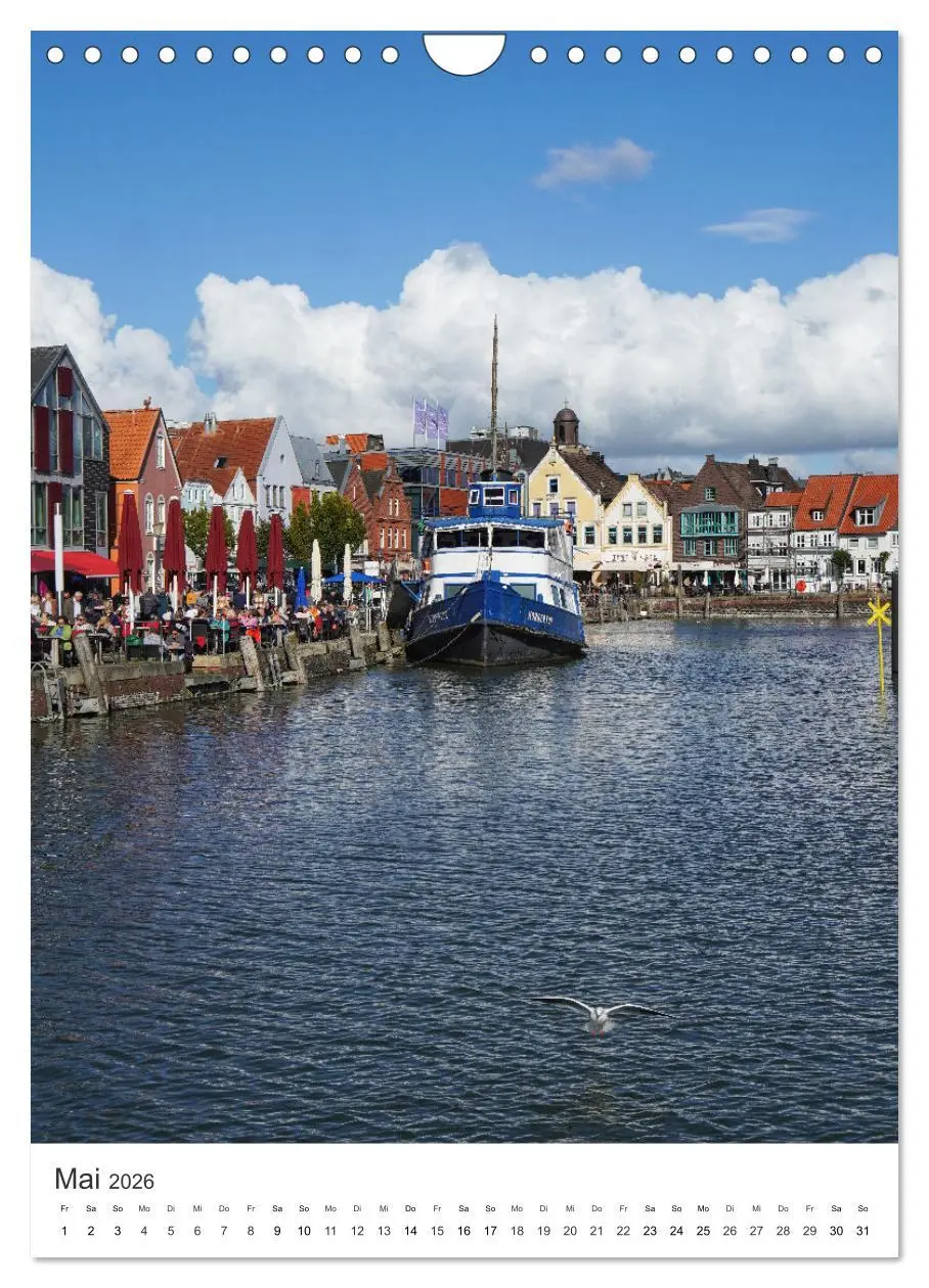 Bild: 9783516241198 | Husum - graue Stadt am Meer (Wandkalender 2026 DIN A4 hoch),...
