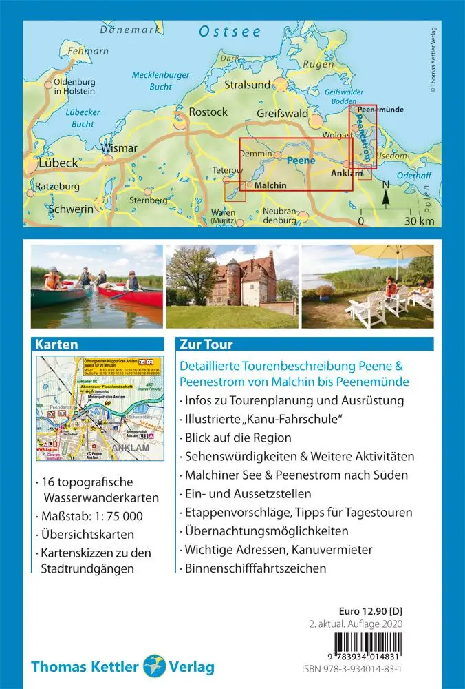 Rückseite: 9783985131198 | Kanu Kompakt Peene | Thomas Kettler (u. a.) | Taschenbuch | 112 S.