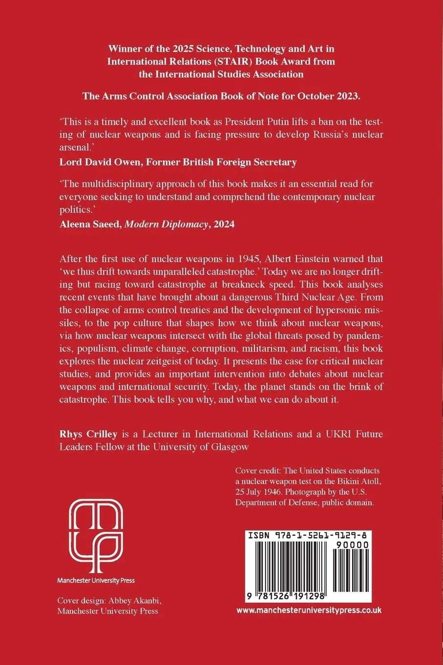 Rückseite: 9781526191298 | Unparalleled catastrophe | Life and death in the Third Nuclear Age