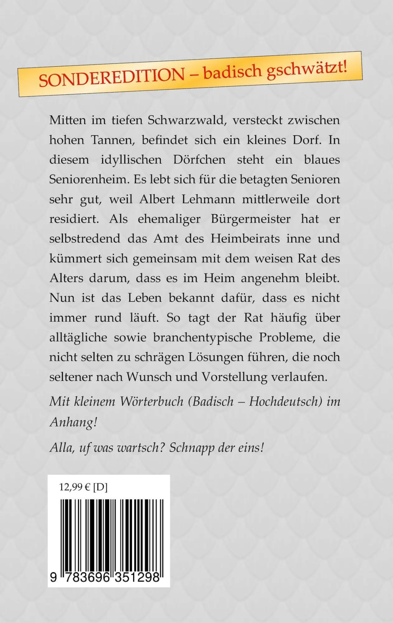 Rückseite: 9783696351298 | Alt, schräg, aber nicht tot | Daniela Dittel | Taschenbuch | 272 S.
