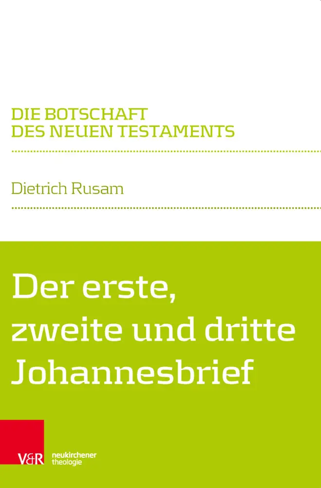 Cover: 9783788731298 | Der erste, zweite und dritte Johannesbrief | Dietrich Rusam | Buch