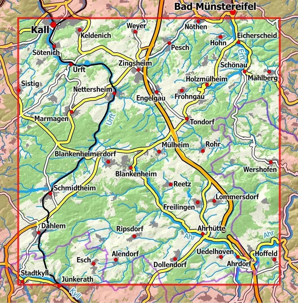 Bild: 9783960991298 | Eifelwandern 8 - Blankenheim, Nettersheim 1 : 25 000 | NaturNavi