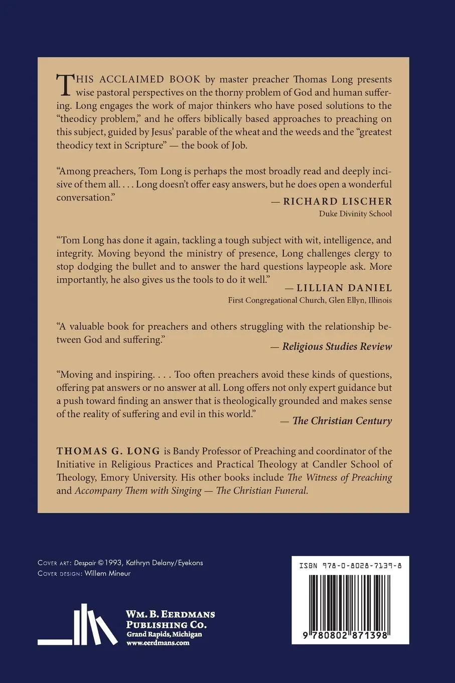 Rückseite: 9780802871398 | What Shall We Say? | Evil, Suffering, and the Crisis of Faith | Long