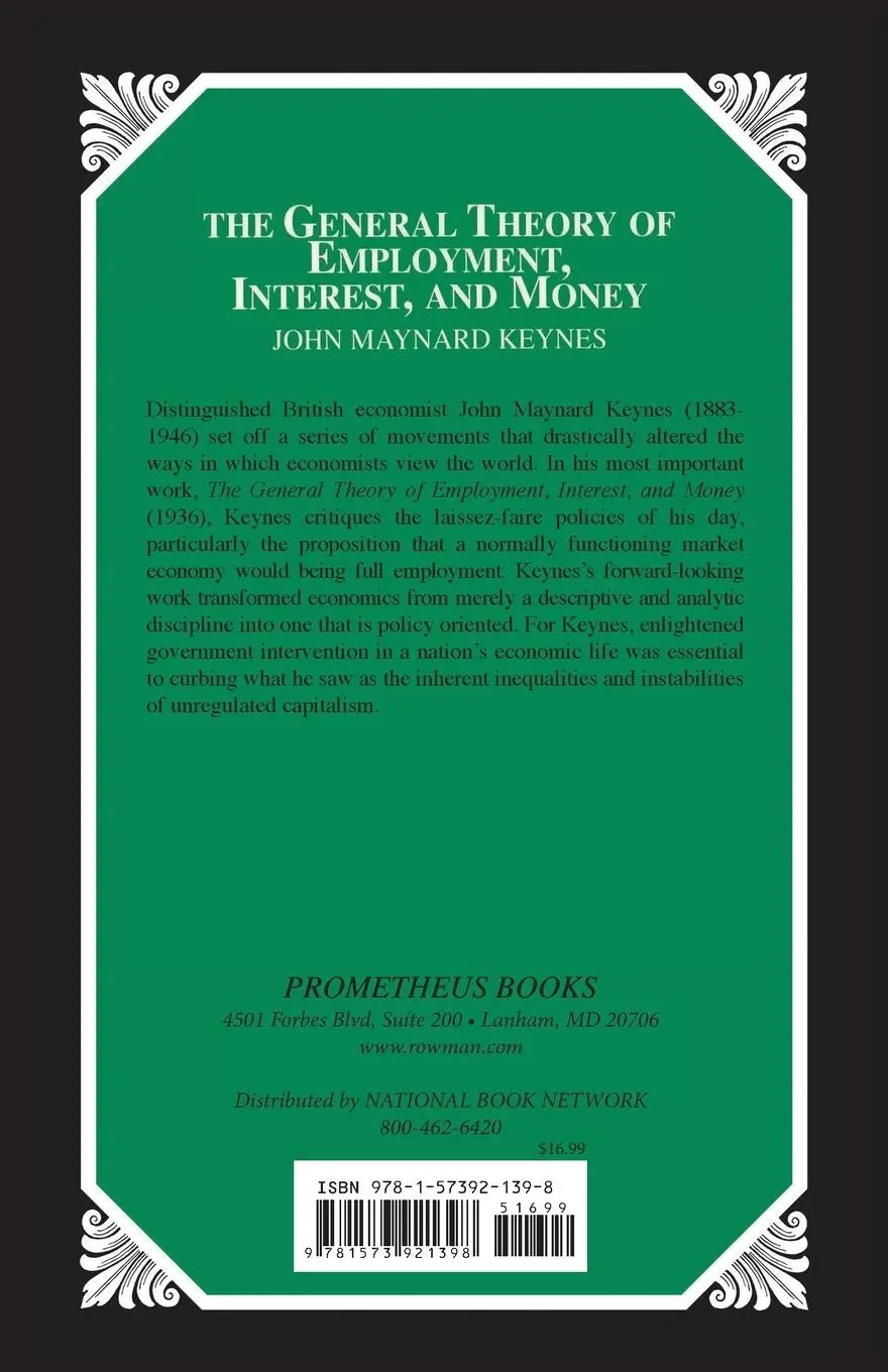Rückseite: 9781573921398 | The General Theory of Employment, Interest, and Money | Keynes | Buch