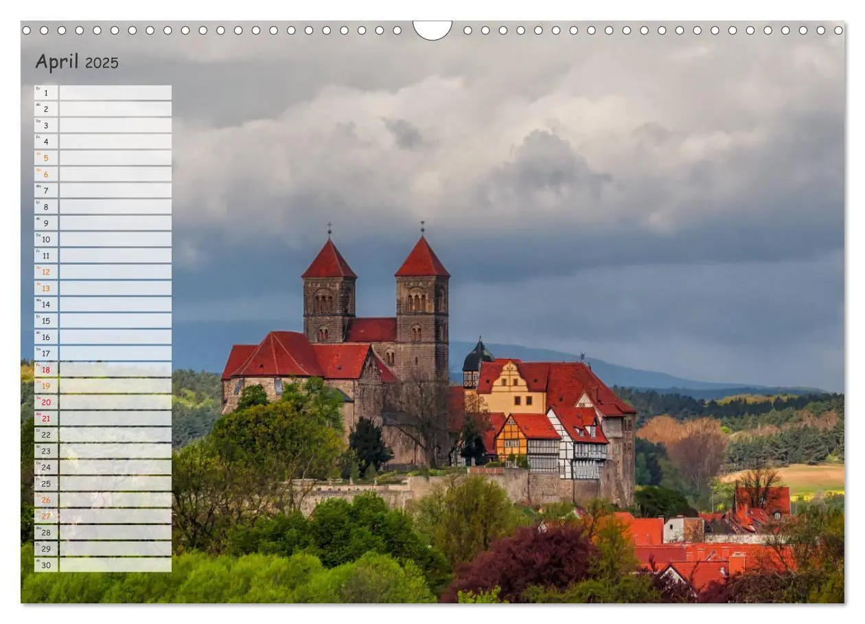 Bild: 9783435111398 | Burgen und Schlösser im Harz (Wandkalender 2025 DIN A3 quer),...