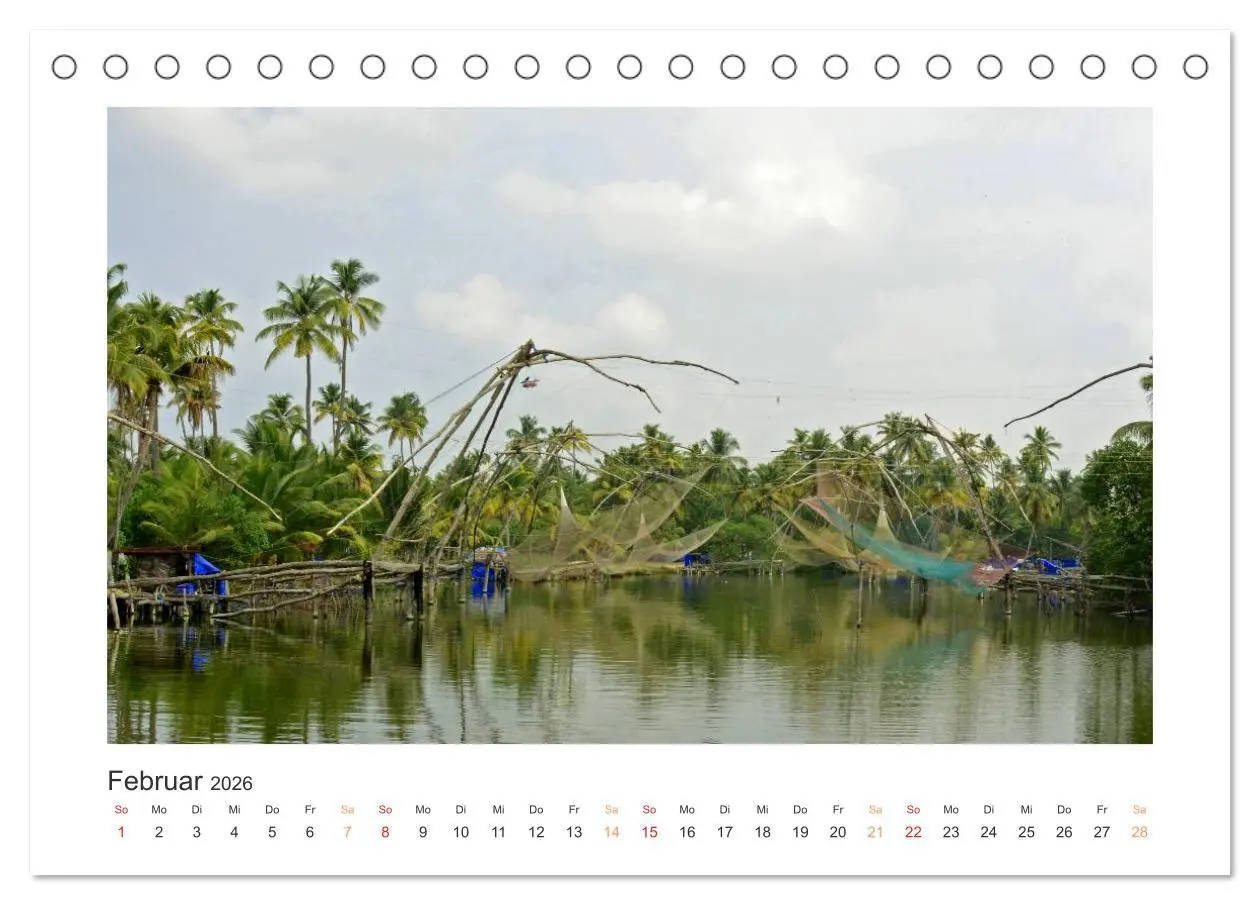 Bild: 9783516221398 | Kerala - Im Süden Indiens (Tischkalender 2026 DIN A5 quer),...