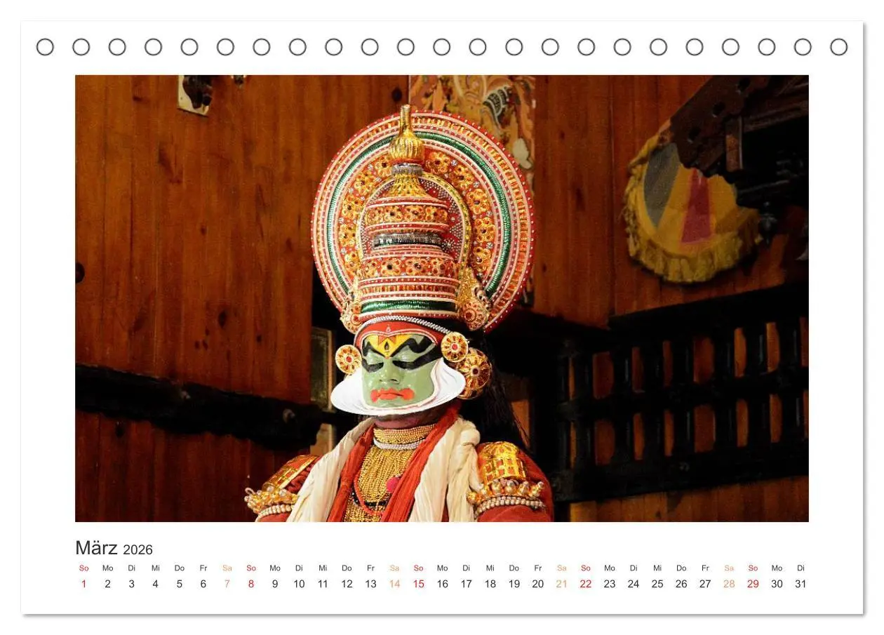 Bild: 9783516221398 | Kerala - Im Süden Indiens (Tischkalender 2026 DIN A5 quer),...