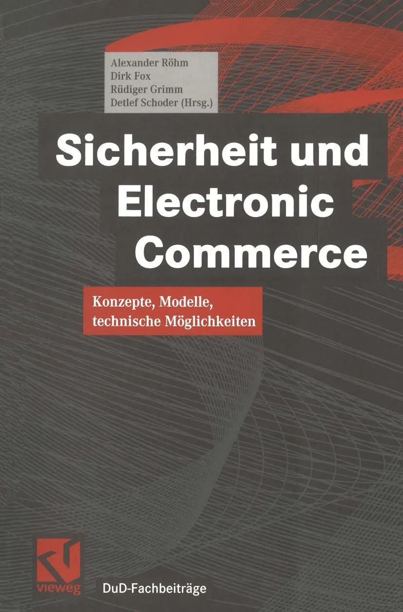 Cover: 9783528031398 | Sicherheit und Electronic Commerce | Alexander Röhm (u. a.) | Buch