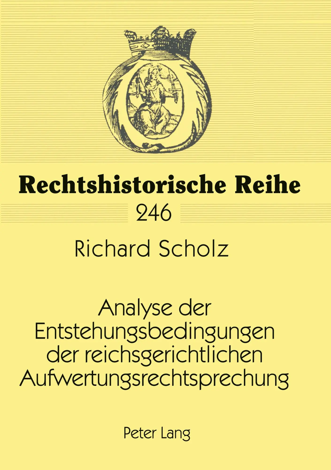 Cover: 9783631371398 | Analyse der Entstehungsbedingungen der reichsgerichtlichen...