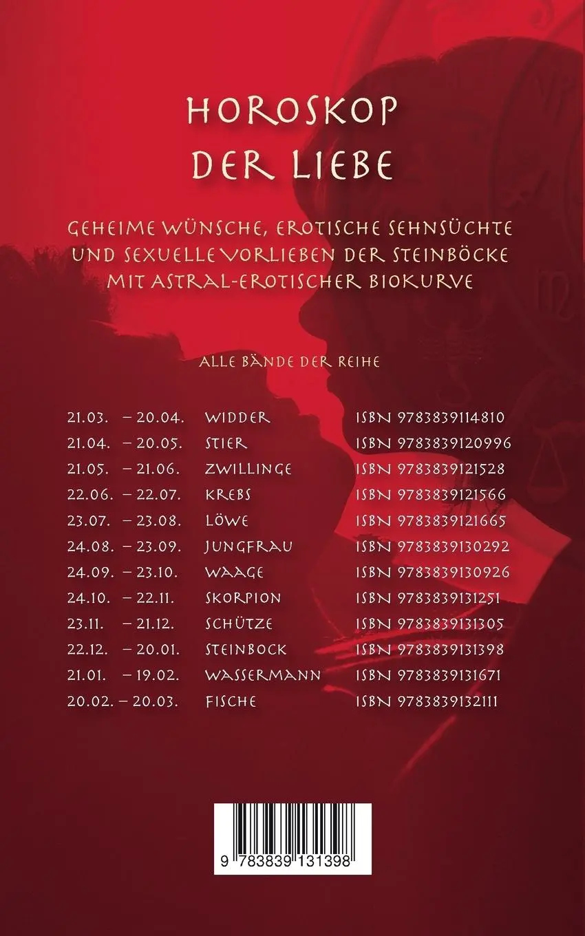 Rückseite: 9783839131398 | Horoskop der Liebe - Sternzeichen Steinbock | Lea Aubert | Taschenbuch
