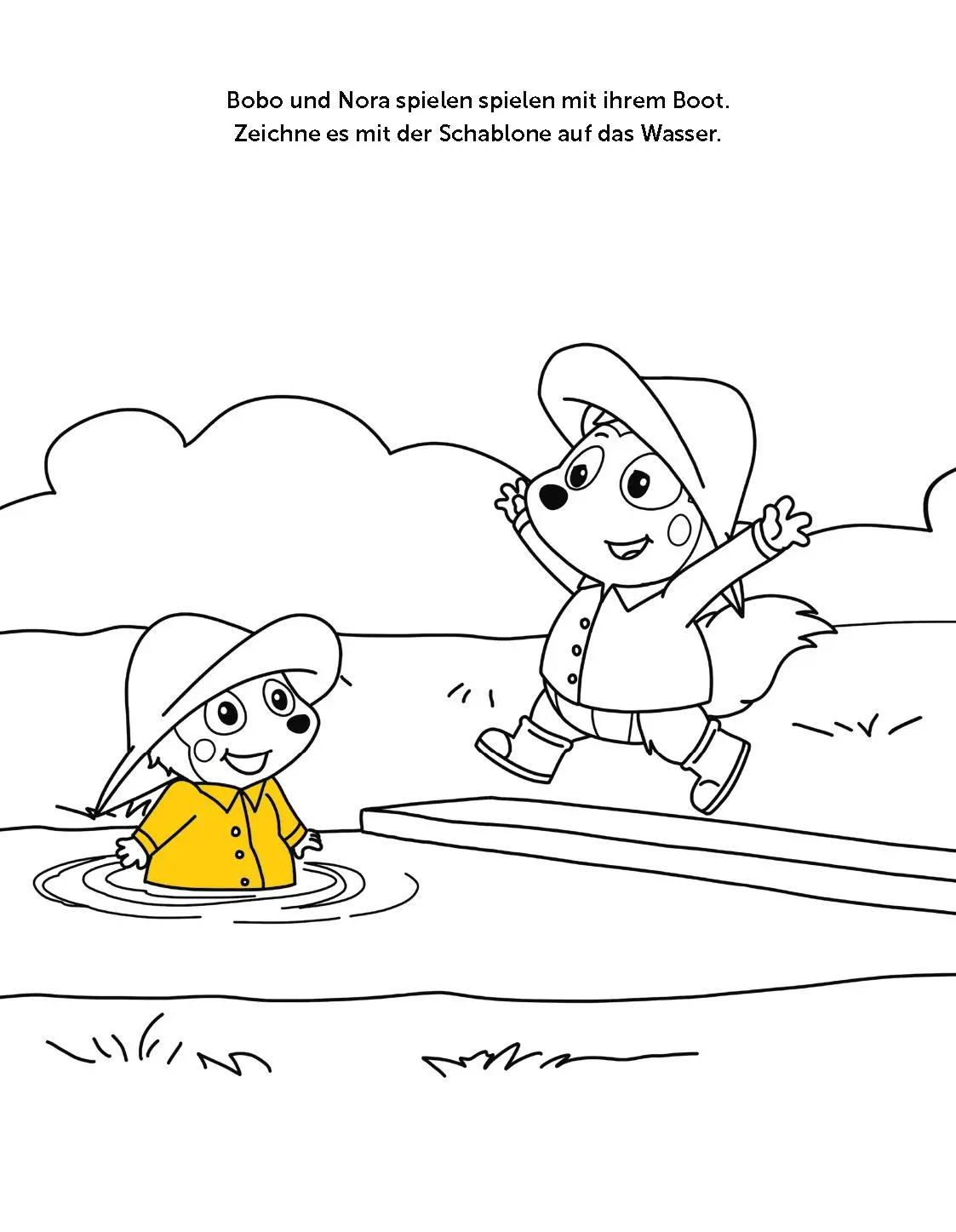 Bild: 9783987641398 | Bobo Siebenschläfer Malbuch mit Schablone. Zeichnen und Malen für...
